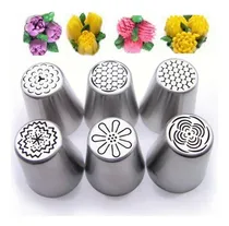 Comprar Boquillas De Glaseado De Flores Juego De Horneado 6p
