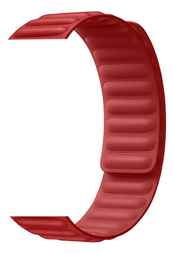 Pulseira Silicone Magnética Elos Watch Series 9 Ultra Cor Vermelho