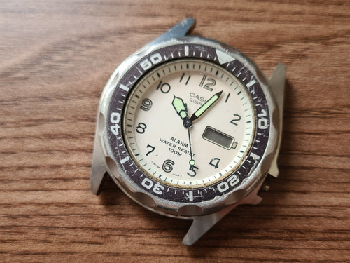 Casio Mma-200w Anadigi Quartz Antigo P/ Aproveit Peças 0129