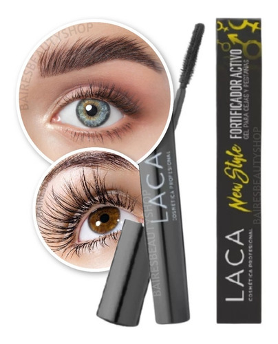 Máscara Gel Cejas Pestañas Fortificador Activo Biotina Laca 