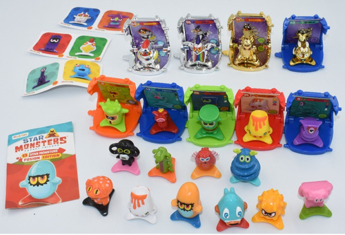 Lote De Star Monsters Los Mas Super Raros Con Base (Usado)