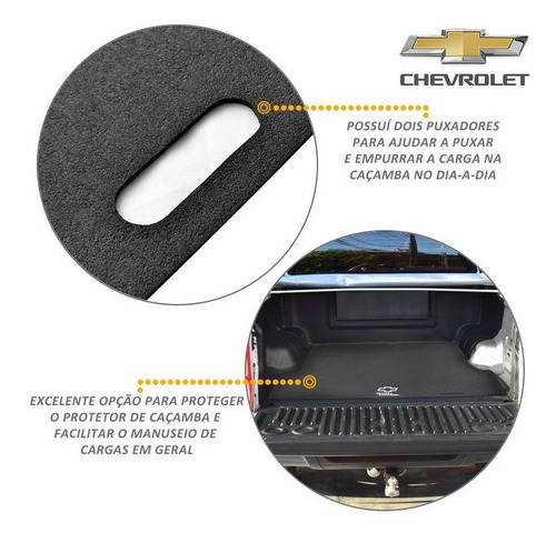 Tapete Caçamba Puxe Empurre Chevrolet S10 Cd 2018 2019