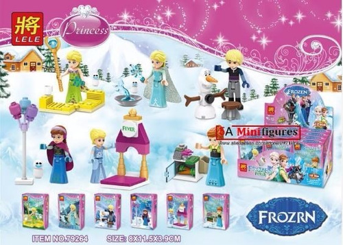 Set Lego Frozen 6 Figuras Con Sus Accesorios