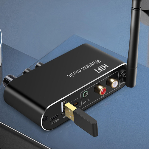 . Convertidor De Audio Óptico Analógico Digital Bluetooth