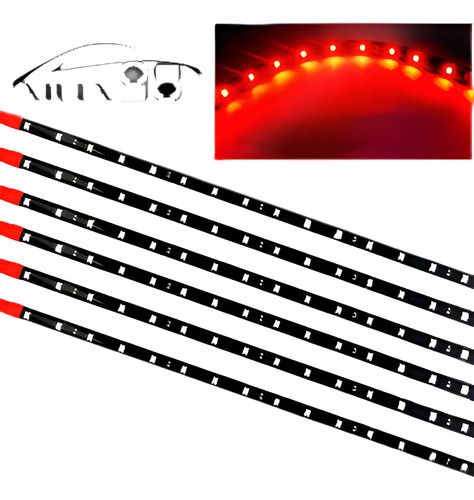 6 X 15 Smd 12v 30cm Alta Potencia Impermeable Del Coche Moto