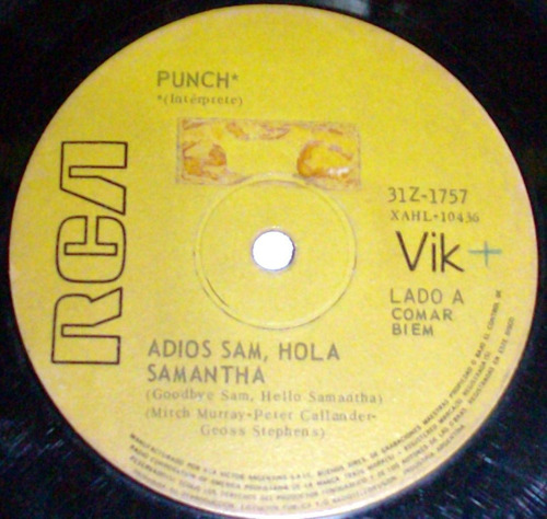 Punch - Adios Sam Hola Samanta / Lola _ Rock Beat Vinilo 7´´