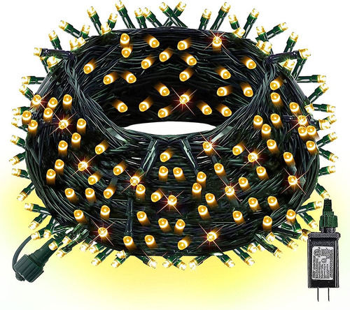 Cadena De Luces Led De Navidad, 8 Modos, 300 Luces Led, Cabl