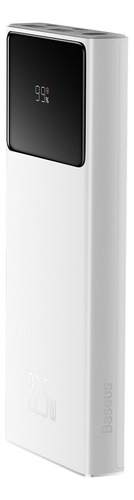 Banco de potência de carregamento rápido digital Baseus 10.000 mah 22,5 w branco