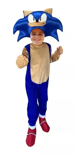 Disfraz De Sonic Boom Superhero Hedgehog Cosplay Para Niños