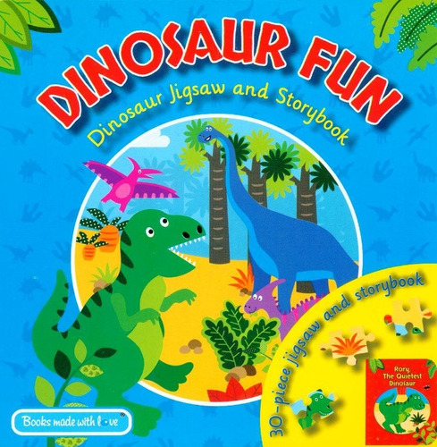 Dinosaur Fun:  Jigsaw And Storybook, De Blue Bubble Books Ltd. Editorial Blue Bubble Books Ltd., Edición 1 En Inglés, 2019