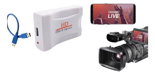 Capturadora De Video Hdmi Usb Full Hd 1080 Laptop Smartphone