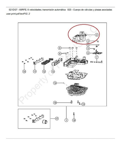 Caja Solenoide Transmisión Aut. Ram, Cherokee #68353383ab