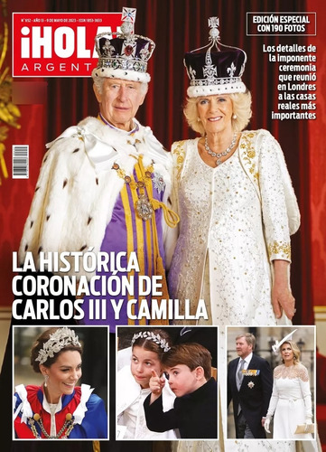 Revista Hola Argentina - Historica Coronacion De Carlos Iii