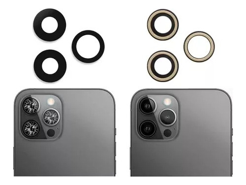 Vidrios Camara Trasera Compatible Con iPhone 12 Pro Max Cris