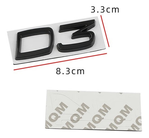 Para Fit For Volvo B3 B4 B5 B6 Trunk Badge Sticker