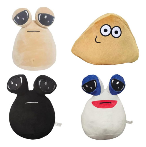 Peluche De Juego Mi Mascota Alien Pou Pou Muñeca Regalo 4pcs