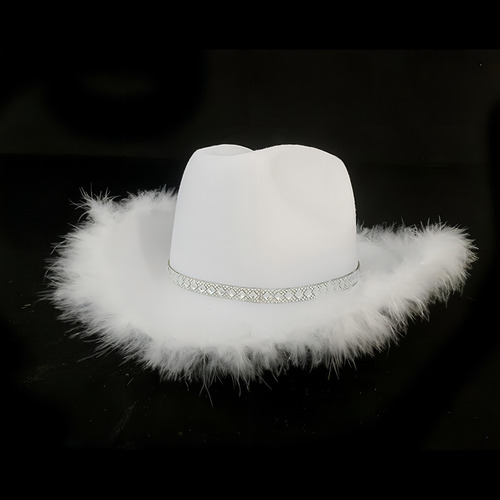 Sombrero de vaquera de 2 piezas para sombreros de vaquero S, color rosa