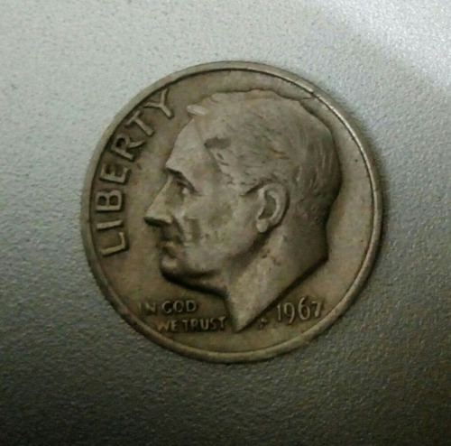 Moneda One Dime 1967