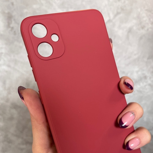 Funda Silicona Cubre Cámara Para Samsung Linea- Coolcase Rojo A06
