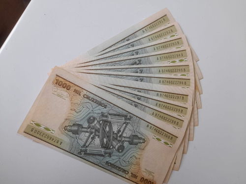 10 Notas De 1.000 Cruzeiros Em Sequencia Oportunidade (Usado)