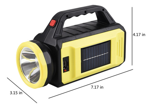Linterna Portátil Recargable Q Solar Supe 8343