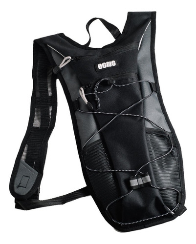 Mochila Ciclismo/running Bolsa Hidratacion 2litro. Color Negro/gris