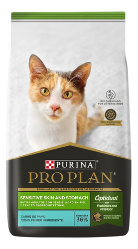 Alimento Pro Plan Gato Sensitive Skin & Stomach 3 Kg