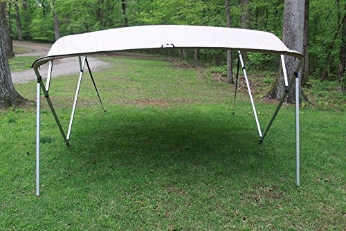 Tan Beige Cuadrado Tubo Marco 4 Bow Pontoon Deck Boat 8'