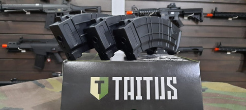 Imagem 3 de 3 de Airsoft Combo 3x Magazine Mid Cap Ak-47 Taitus
