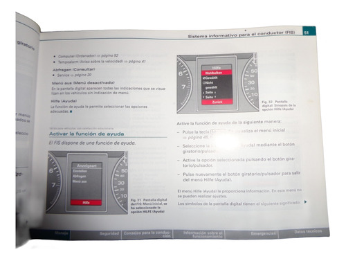 Audi A 4 Avant 2003 Manual De Instrucciones (Usado)