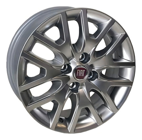 Rodas Fiat Argo Cronos Palio Aro 15 (jogo) + Bicos Cor Prata Especial