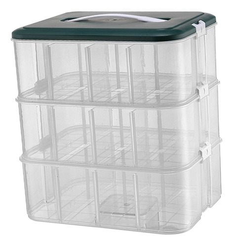 Organizador De Almacenamiento De Bloques De Pisos Verde