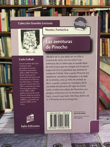Las Aventuras De Pinocho - Carlo Collodi - Libro + Dia