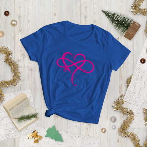 Playera Corazón Estilógrafo Rosa, Corazon Trazado Heart Amor