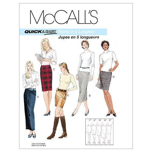 Mccall 's Patterns M3830 Costura Para Falda 5 Longitud