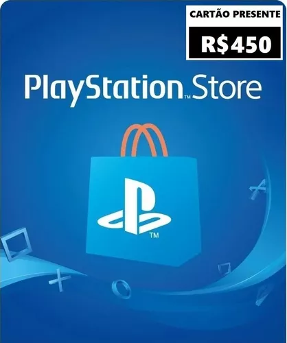 R$450 PlayStation Store - Cartão Presente Digital - PSN Games Digital