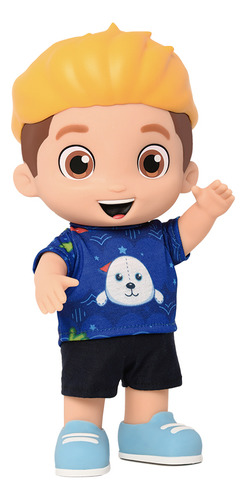 Luccas Neto Boneco Com Som Aventureiro Azul Fala Frases