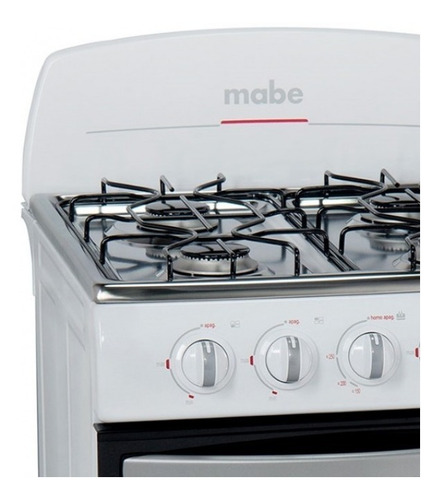 Imagen 4 de 5 de Cocina A Gas Mabe 51 Cm 4 Quemadores Blanco -- Nueva --