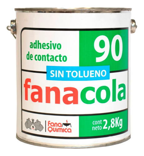 Cemento De Contacto Fanacola 90 Sin Tolueno | 2.8kg