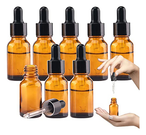 1/2 Oz Glass Dropper Bottle, 15ml Tincture Bottles With...
