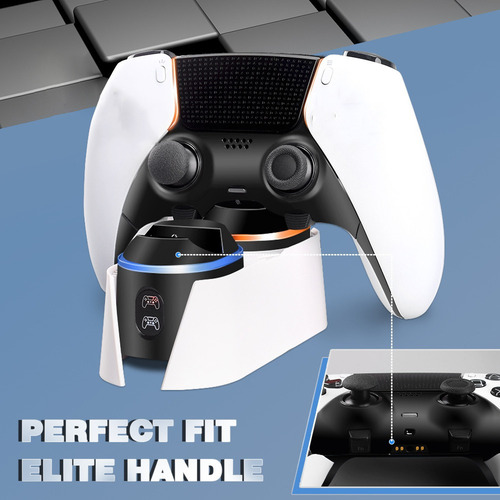 Cargador Rápido Dual Gamepad Para Controladores De Ps5