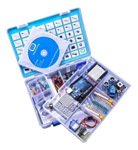 Kit Starter Avançado E Básico (completo) Arduino Uno R3 +cd