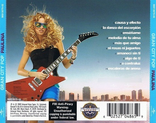 Paulina Rubio - Gran City Pop Cd Nuevo Sellado