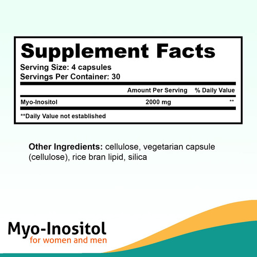 Suplemento De Mioinositol De Fairhaven Health Para La Fertil