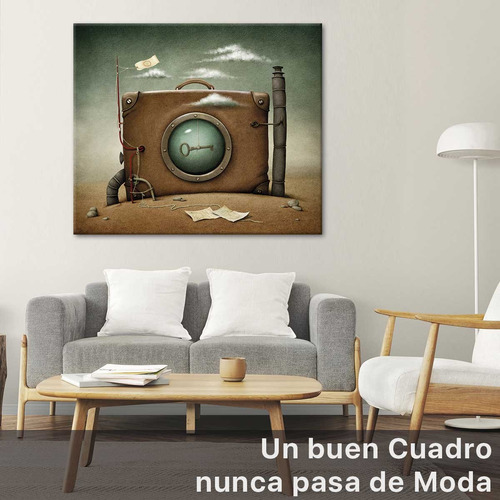 Cuadro Arte Camara Fotografica Ilustracion Canvas 60x40 M8