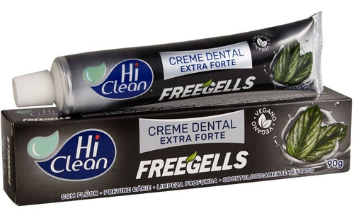 Creme Dental Vegano Freegells Extra Forte 90g - Hi Clean