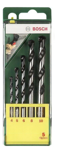 Set Brocas Para Taladro Ideal En Concreto 5 Piezas Bosch