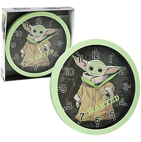 Star Wars Baby Yoda 9.5 Pulgadas Reloj De Pared Oficina Hoga