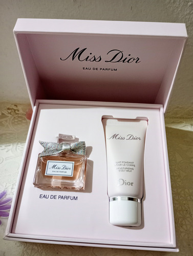 Perfume Miss Dior Eau De Parfum Cofre 5ml + Crema