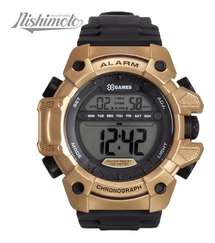 Relógio X-games Masculino Digital Xmppd399 Bxpx Dourado